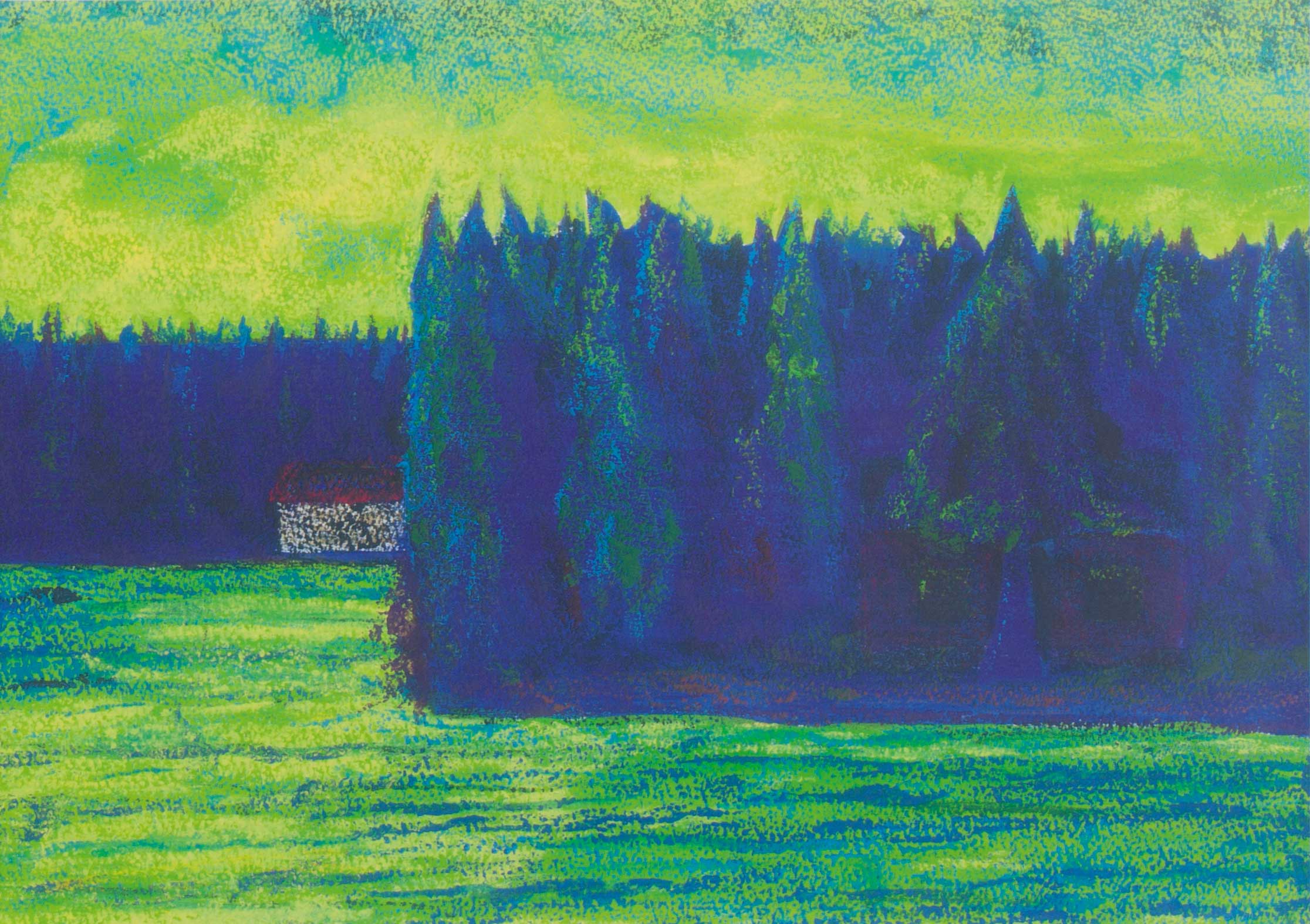 Lauren Avery Hutton | Belleau Lake, watercolor, 16x12, 2012