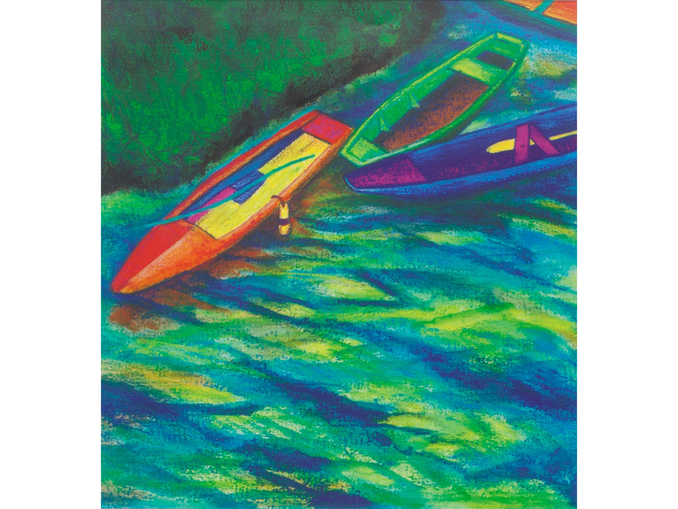 Lauren Avery Hutton | Boats on Loire 1, watercolor, 16x12, 2010
