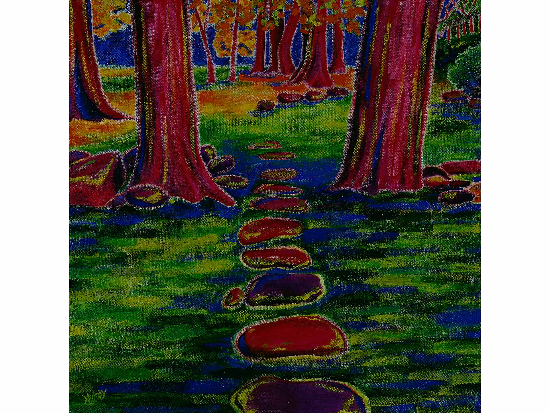 Lauren Avery Hutton | Mooneys Wood's 1, oil, 24x24, 1996