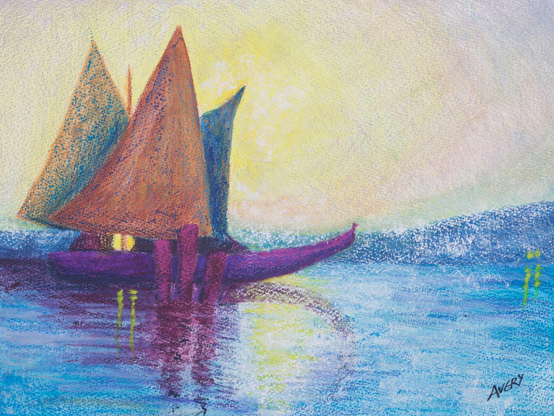 Lauren Avery Hutton |Riccitelli Boats, watercolor, 16x12, 2003
