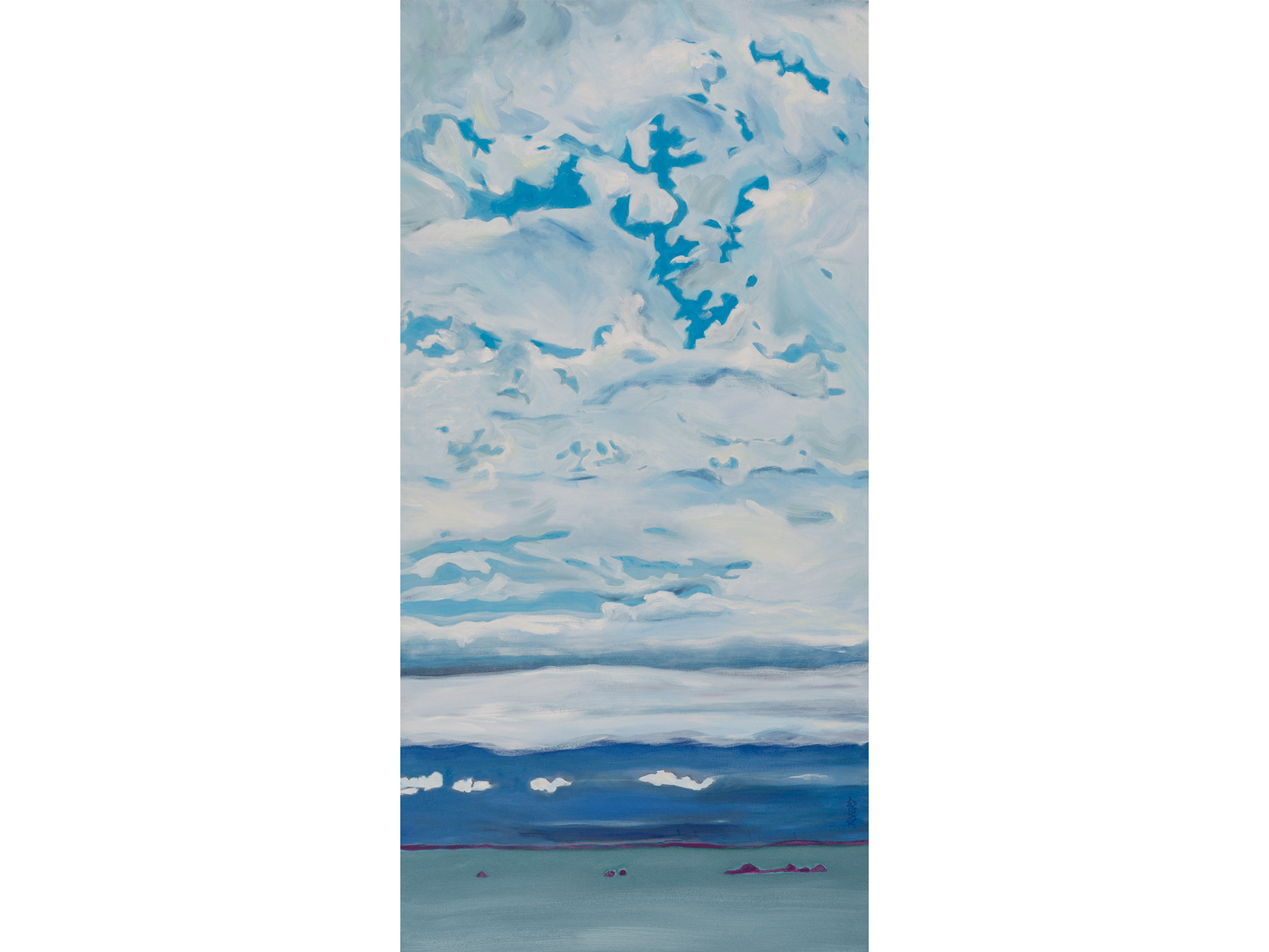 Lauren Avery Hutton | skyscape 3, okp, oil, 24x48, 2016