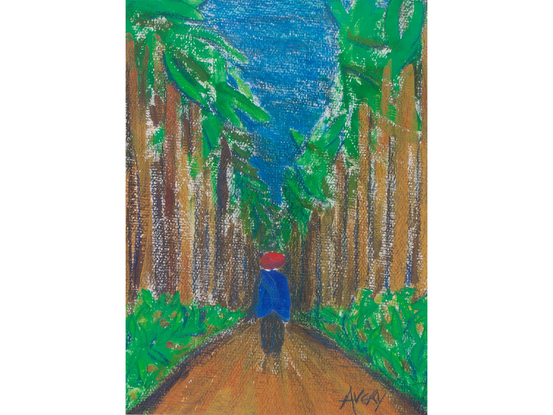 Lauren Avery Hutton | Solitary Journey, watercolor, 12x16, 2000