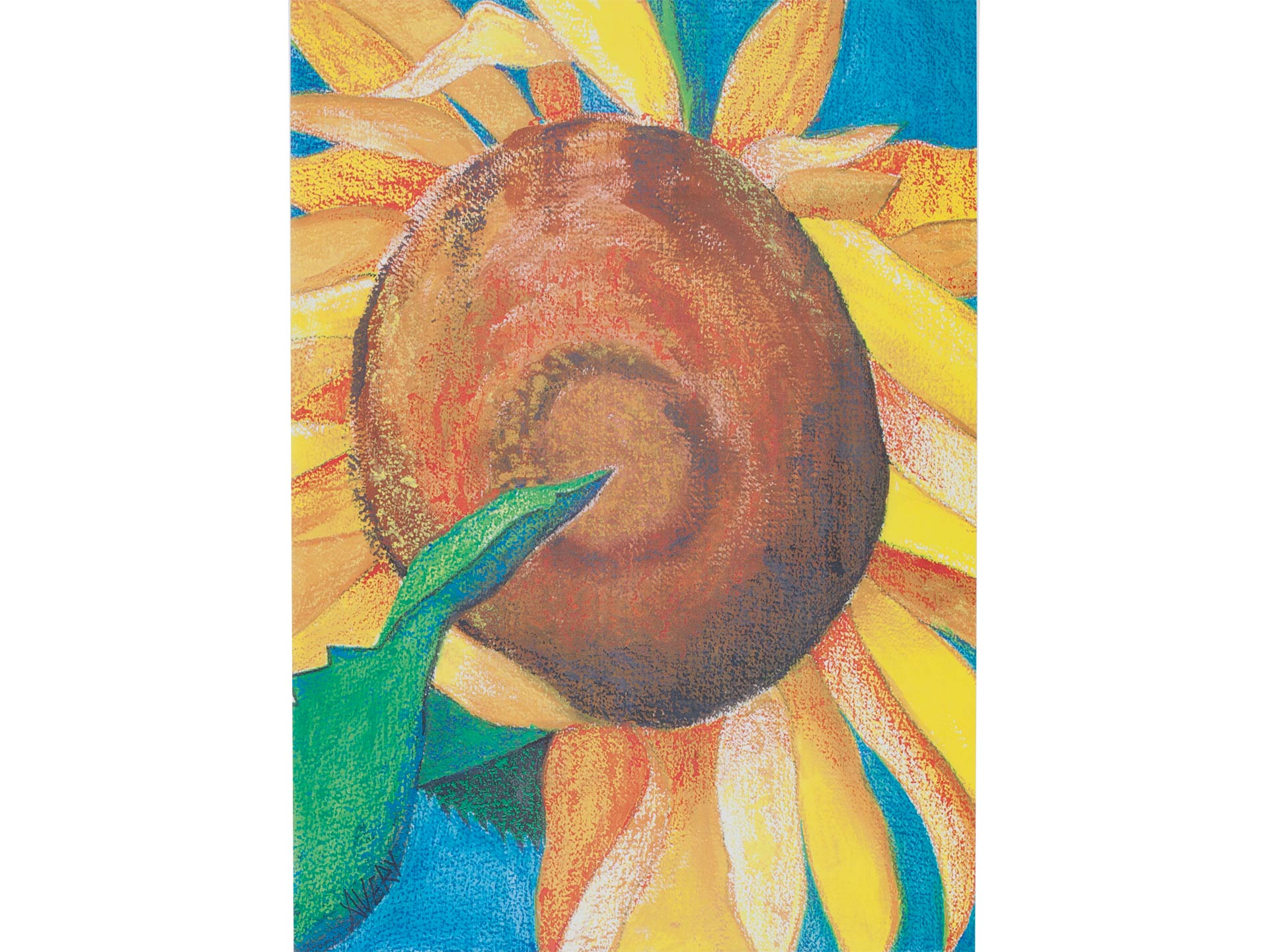 Lauren Avery Hutton | Sunflower 1, watercolor, 2003